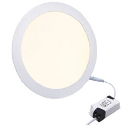 Long Life Lamps Company 24W Recessed Ceiling Led Round Panel 3500K Warm White - thumbnail 4