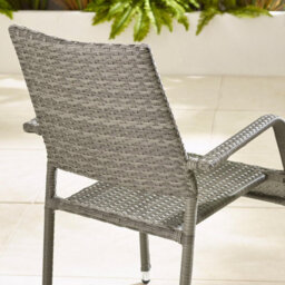 Furniturebox Antigua Rattan Round Garden Table & Chairs, 4 Seater Grey Garden Dining Set Patio Outdoor Table & Chairs  +Cover - thumbnail 4