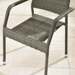 Furniturebox Antigua Rattan Round Garden Table & Chairs, 4 Seater Grey Garden Dining Set Patio Outdoor Table & Chairs  +Cover - thumbnail 5