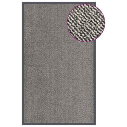 Berkfield Doormat Tufted 90X150 Cm Light Brown - thumbnail 1