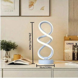 Modern White Led Table Lamp Dimmable Bedside Desk Nightstand 3000 6000K - thumbnail 2