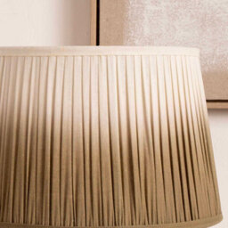 Pacific Lifestyle 20Cm Taupe Ombre Soft Pleated Tapered Lampshade - thumbnail 2