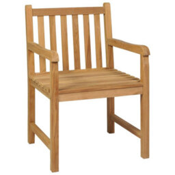 Berkfield 7 Piece Garden Dining Set Solid Teak Wood - thumbnail 4