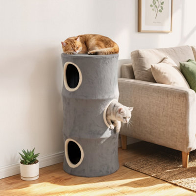 Pawhut Cat House For Indoor Kittens, Cat Condo W/ Removable Washable Cover - image 1