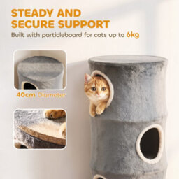 Pawhut Cat House For Indoor Kittens, Cat Condo W/ Removable Washable Cover - thumbnail 7