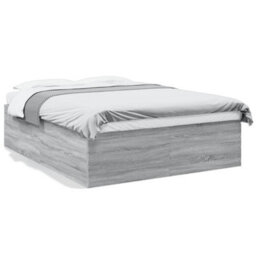 Berkfield Bed Frame Without Mattress Grey Sonoma 150X200 Cm King Size - thumbnail 2