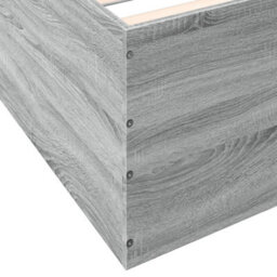 Berkfield Bed Frame Without Mattress Grey Sonoma 150X200 Cm King Size - thumbnail 8