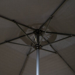 Samuel Alexander 2M Outdoor Garden Parasol Sun Shade With Crank Handle In Grey - thumbnail 5