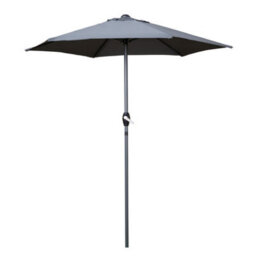 Samuel Alexander 2M Outdoor Garden Parasol Sun Shade With Crank Handle In Grey - thumbnail 7