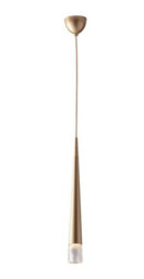 Luminosa Lighting Luminosa Lancelot Slim Round Ceiling Pendant, Glass, Gold, Gu10