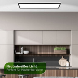 Briloner Led Panel Ceiling Light Black 22.5W 4800Lm 4000K Backlight Energy Class A 98Cm - thumbnail 7