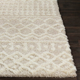 Livabliss Round Urban Shaggy-Geometric Cream Beige Soft Plush Pile Living Bedroom Rug 160 X 160 Cm Easy Care, Non Shedding - thumbnail 5