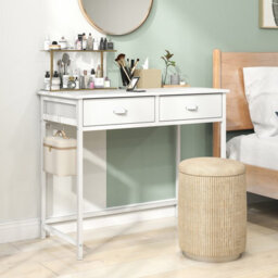 Costway 90 X 45 Cm Computer Desk Home Office Desk With 2 Fabric Drawers - thumbnail 5