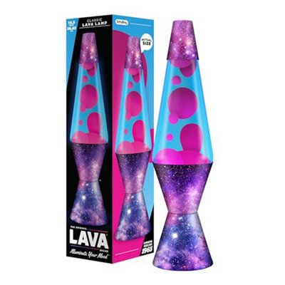 Lava Lamp - 14.5 Cosmic Flow - The Original Motion - Pink And Blue Liquid With Printed Base - Item 2409