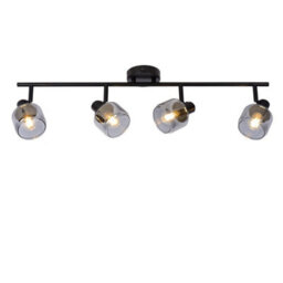 Lucide Bjorn Classic Ceiling Spotlight Bar - 4Xe14 - Black