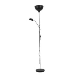 Valuelights Orion Black Metal Father And Son Reading Floor Lamp Mother And Child Adjustable Light - thumbnail 5
