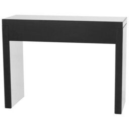 Beliani Console Table Silver Glass 100 X 35 Cm With 2 Drawers And Crystal Knobs Modern Glam - thumbnail 5