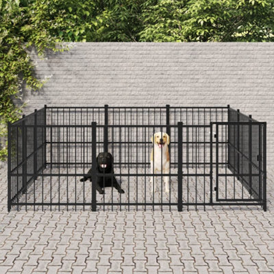 Berkfield Outdoor Dog Kennel Steel 8.47 M2 - image 1