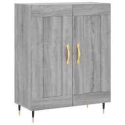 Berkfield Highboard Grey Sonoma 69.5X34X180 Cm Engineered Wood - thumbnail 7