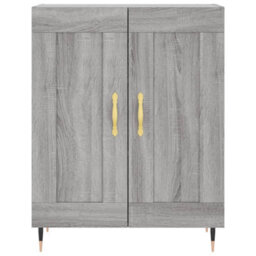 Berkfield Highboard Grey Sonoma 69.5X34X180 Cm Engineered Wood - thumbnail 8