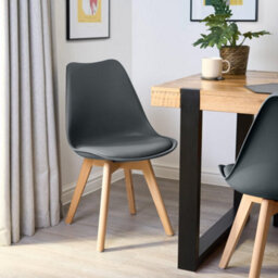 Bravich Rocco Tulip Dining Chair - Grey - Set Of 2 - thumbnail 2