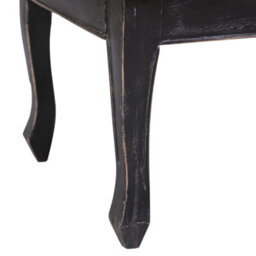 Berkfield Coffee Table Black 120X60X45 Cm Solid Mahogany Wood - thumbnail 5
