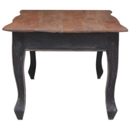 Berkfield Coffee Table Black 120X60X45 Cm Solid Mahogany Wood - thumbnail 3