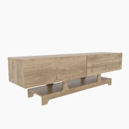 Decorotika Tera Tv Stand Tv Unit For Tvs Up To 72 Inch Walnut - thumbnail 6