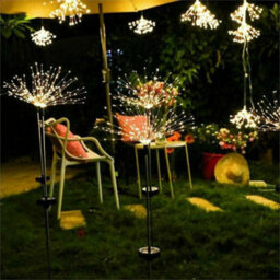 90 Led Solar Garden Starburst Stake String Lights Outdoor Path Lamps - thumbnail 5