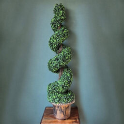 4Ft Artificial Spiral Boxwood Topiary Tree 120Cm In Decorative Pot - thumbnail 3