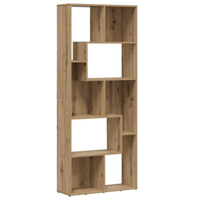Berkfield Modern Bookcase Artisan Oak 67X24X161 Cm Engineered Wood - image 1