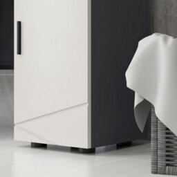 Kleankin Bathroom Storage Cabinet, Slim Bathroom Cabinet With Soft Close Door - thumbnail 9
