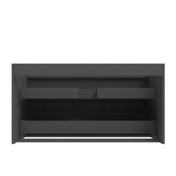 AVER-GROWTH Wall-Mounted Bathroom Vanity Unit Matt Grey Flat Pack Bathroom Cabinets Only 990(W)X445X(D)X520(H)mm With 2 Drawers - thumbnail 6