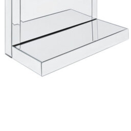 Beliani Wall Shelf Gaona Mirrored Silver - thumbnail 5