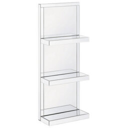 Beliani Wall Shelf Gaona Mirrored Silver