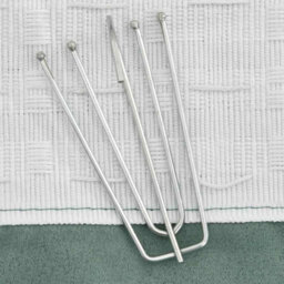Berkfield Linen-Look Blackout Curtains With Hooks 2 Pcs Green 140X175 Cm - thumbnail 3