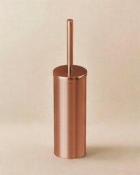 Cosmic Toilet Brush & Holder, Brushed Copper Pvd, Logic Collection - thumbnail 1