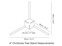 "Garden Pride Standard Christmas Tree Stand - Green - 3"" Diameter" - thumbnail 5
