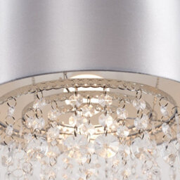 Valuelights Jesmond Acrylic Jewel Effect Droplet Grey Ceiling Light Shade (D)32Cm - thumbnail 3