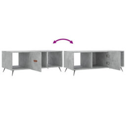 Berkfield Coffee Table Concrete Grey 102X50X40 Cm Engineered Wood - thumbnail 9