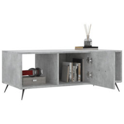 Berkfield Coffee Table Concrete Grey 102X50X40 Cm Engineered Wood - thumbnail 4