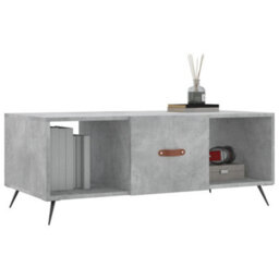 Berkfield Coffee Table Concrete Grey 102X50X40 Cm Engineered Wood - thumbnail 3