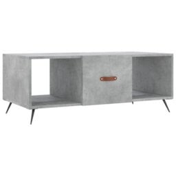 Berkfield Coffee Table Concrete Grey 102X50X40 Cm Engineered Wood - thumbnail 2