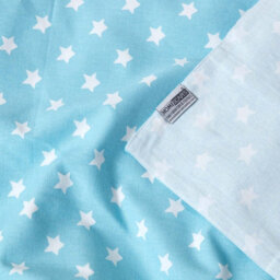 Homescapes Cotton Stars And Stripes Decorative Blue Sofa Throw - thumbnail 7