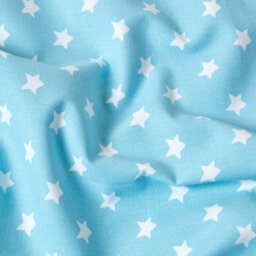 Homescapes Cotton Stars And Stripes Decorative Blue Sofa Throw - thumbnail 4