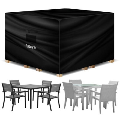 Futura 420D Square 200X200X90Cm Waterproof Garden Furniture Cover, Outdoor Patio Weatherproof Rattan Sofa Shield - image 1