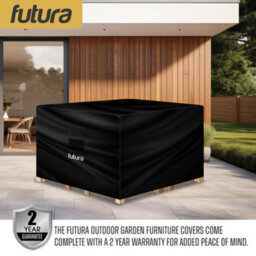 Futura 420D Square 200X200X90Cm Waterproof Garden Furniture Cover, Outdoor Patio Weatherproof Rattan Sofa Shield - thumbnail 9