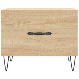 Berkfield Coffee Table Sonoma Oak 50X50X40 Cm Engineered Wood - thumbnail 5