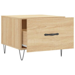 Berkfield Coffee Table Sonoma Oak 50X50X40 Cm Engineered Wood - thumbnail 6