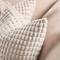 OHS 4 Pack Bobble Filled Cushion Cover , Cream - 45 X 45Cm - thumbnail 3